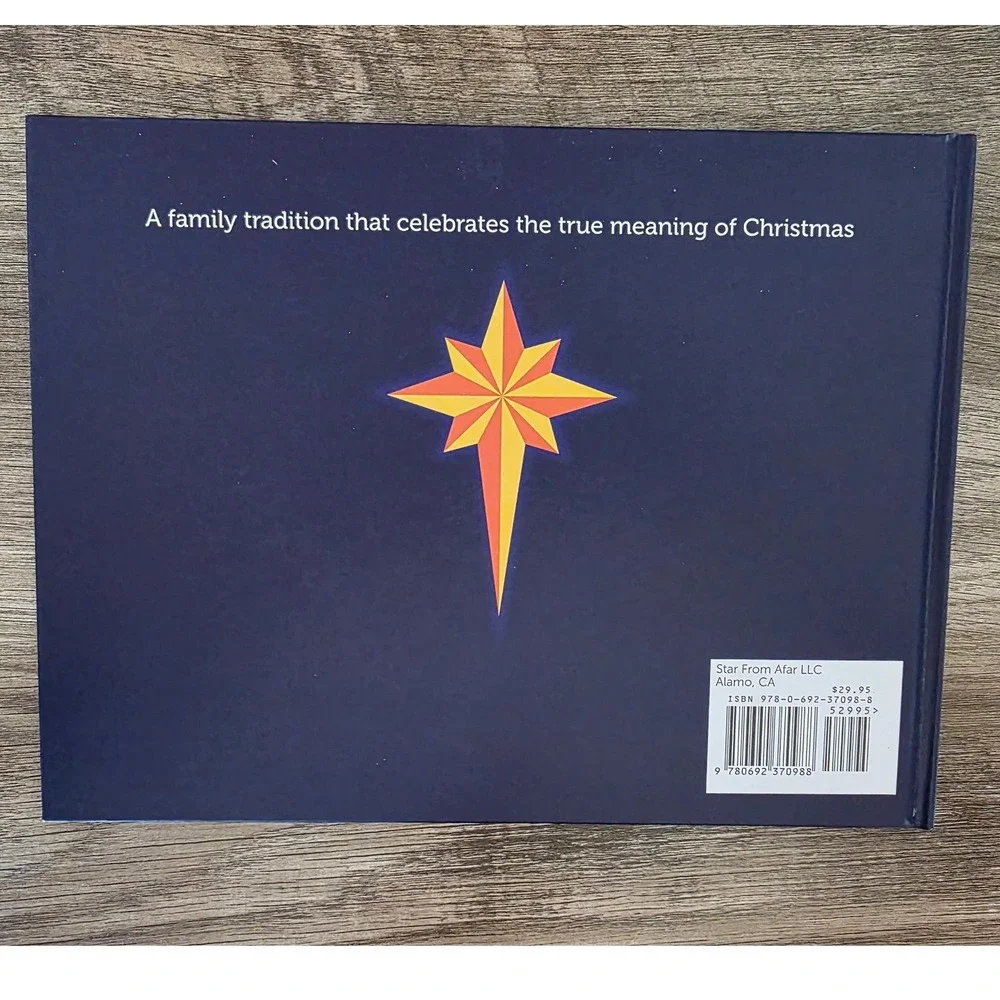The Christmas Star from Afar Wooden Nativity Set and Book Natalie Ard 16 Piece